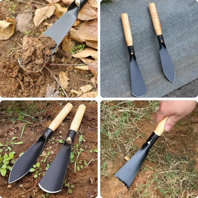 Metal Garden Tools Digging Transplanting Vegetables Flower Planting Hand Shovels Hoe Weeding Shovel Potting Soils Scoop Spade 6