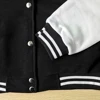 Black White Color Jacket S-5XL Loose Oversized Clothes Casual Men Women Baseball Clothes Couple Street Coat Warm Fleece Jackets 4