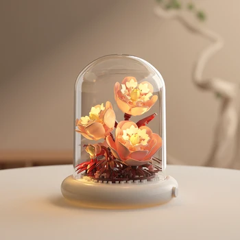 Eternal Flower Bouquet Bonsai Potted Plant Micro Building Blocks Model Home Decoration Toy For Kid Birthday Gift 15