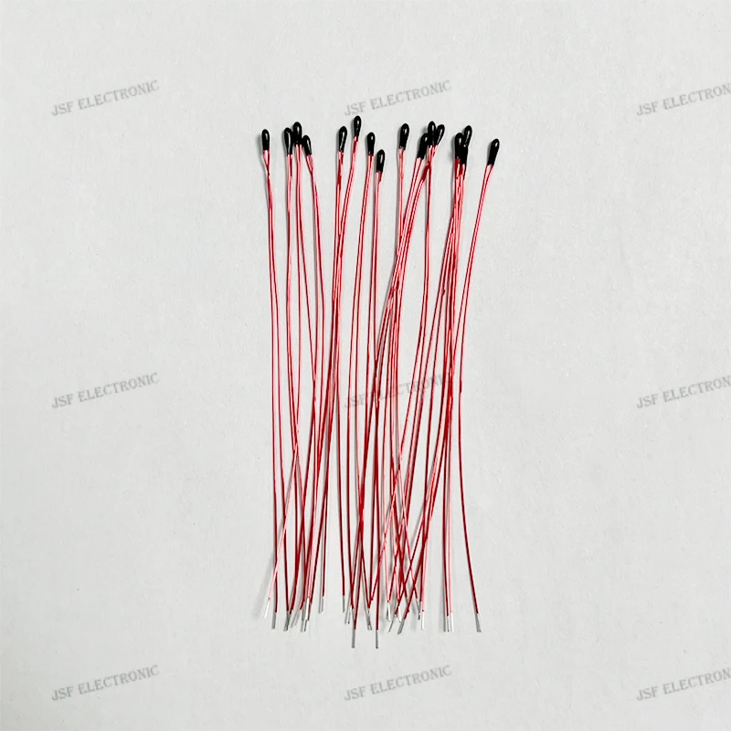 20pcs Thermistor NTC MF52B 5K 10K 100K Pure copper Enameled Wire Temperature Probe temperature sensor L30-80mm Thermal Resistor