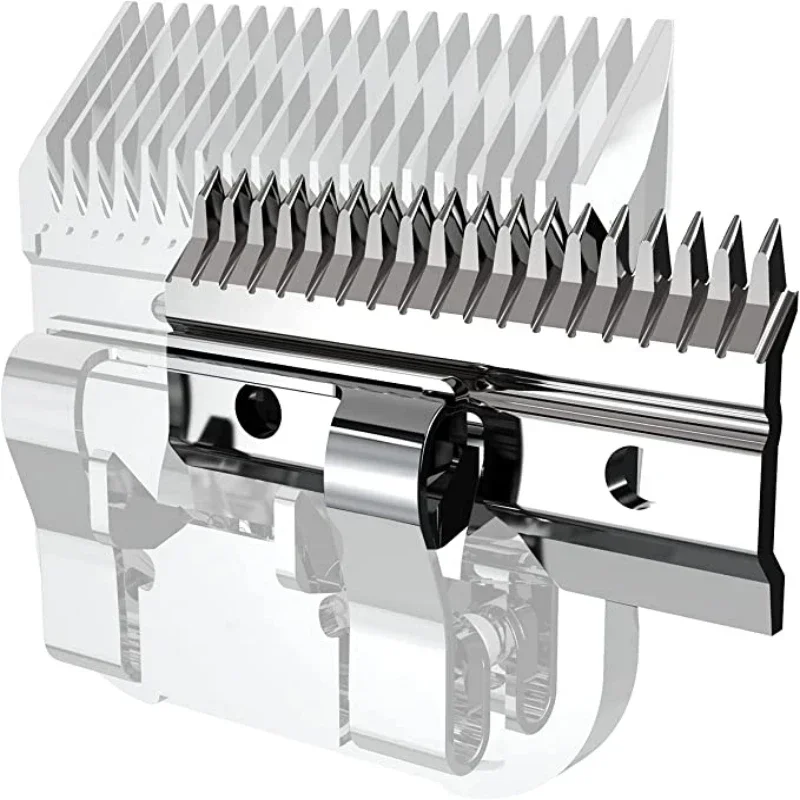 Hoja de Metal de repuesto compatible con la mayoría de Andis ,Oster A5 de alimentación rápida, cortapelos para mascotas y s de la serie Wahl KM y cuchillas desmontables - Imagen 3