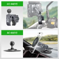 FANAUE 17mm Ball Head Adapter Motorcycle Phone Holder Handlebar for DJI GoPro Insta360 Action Camera GPS Holder Accessories 2