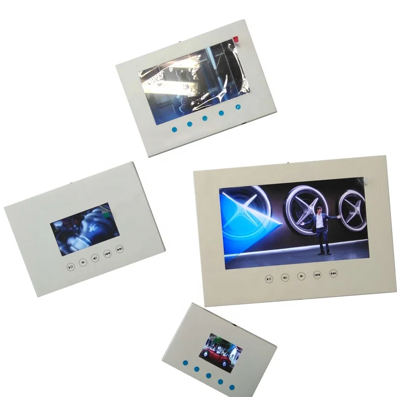 

Customizd Hot sell 2.4 to 10inch high resolution advertising card customized lcd video player brochure card