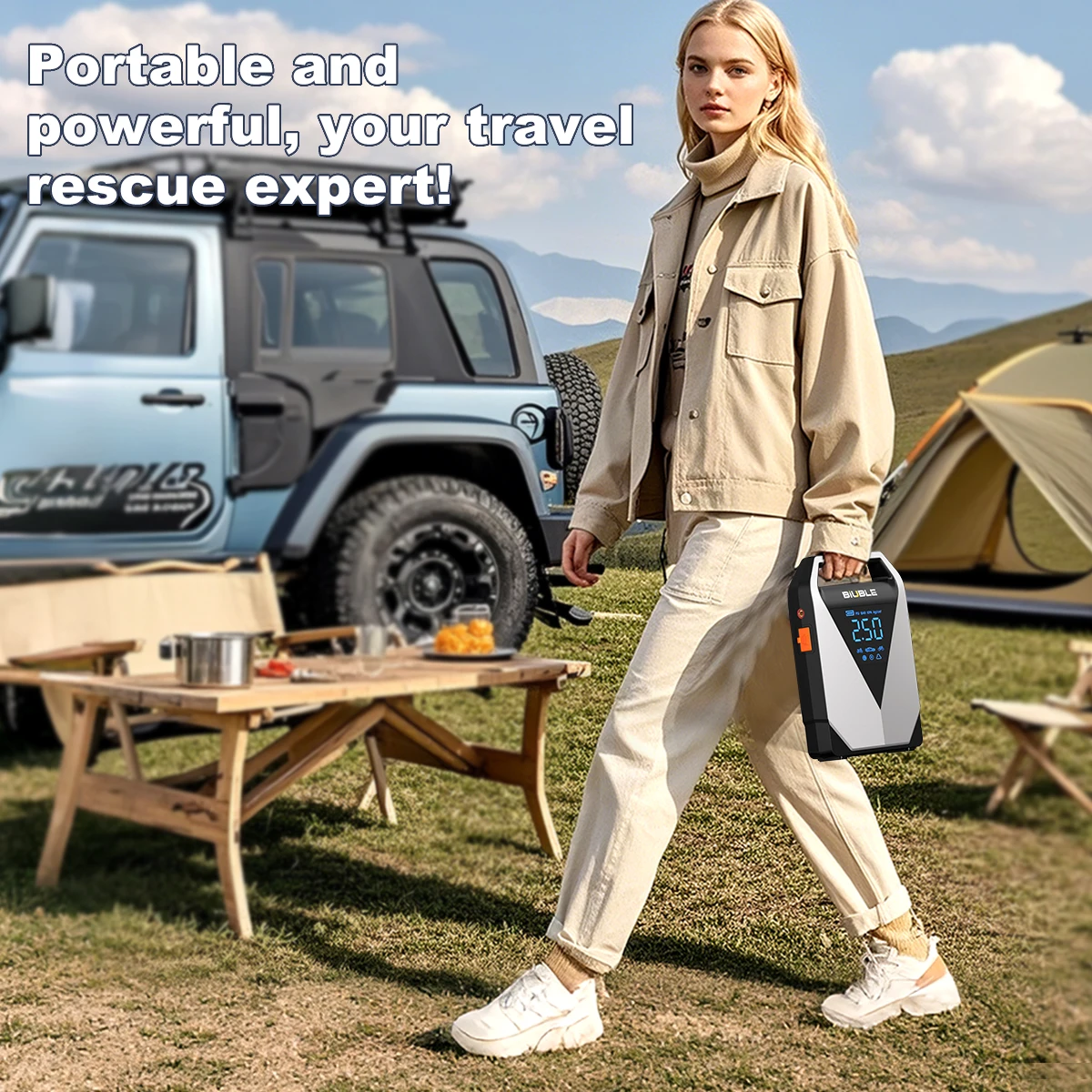 Car Jump Starter 1000A 8000mAh Power Bank Portable Charger 12V Battery Jump Starter LED Light Car Starting Device