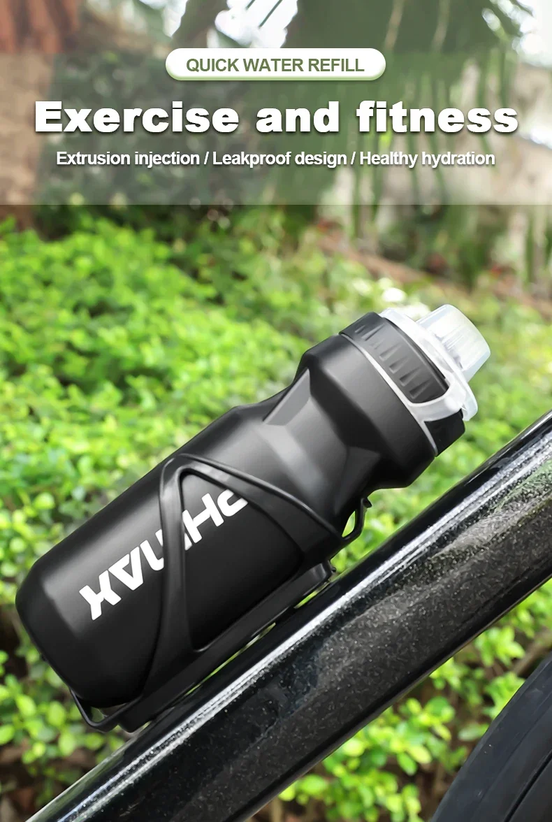 Description Picture 2 of itemPHAMX 610ML Bicycle Water Bottle Large Capacity Sports Bottle Riding Kettle Leak Proof Drinking MTB Road Bike Water Bottles