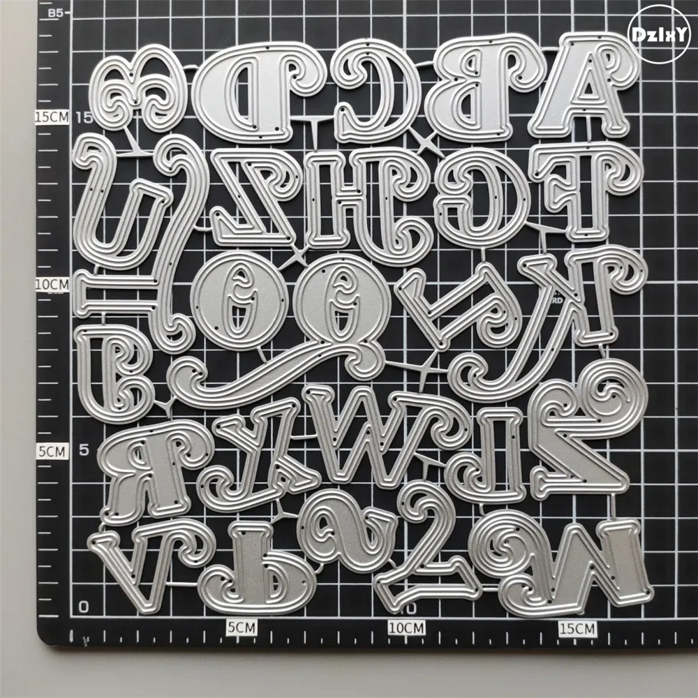 (29 Styles) 26 English Alphabet Letters Metal Cutting Dies DIY Scrapbooking Paper Photo Album Crafts Mould Cards Punch Stencils 