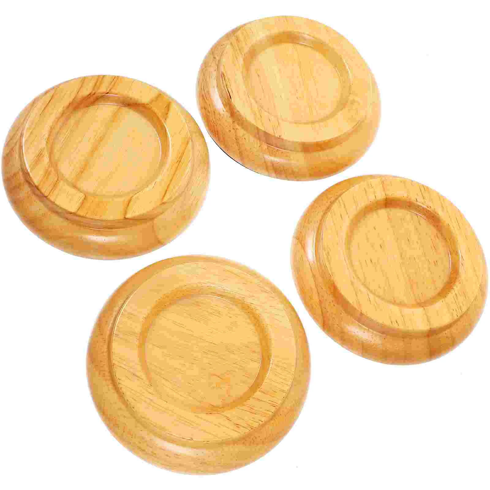 

Upright Piano Wooden Caster Cups EVA Anti-Slip Mat Protection Leg Pads Floor Protectors Piano Accessories