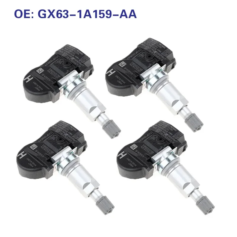 4pcs 새로운 타이어 압력 센서 TPMS GX63-1A159-AA 2014-2015 랜드 로버 레인지 로버 Evoque GX631A159AA TPMS 433MHz