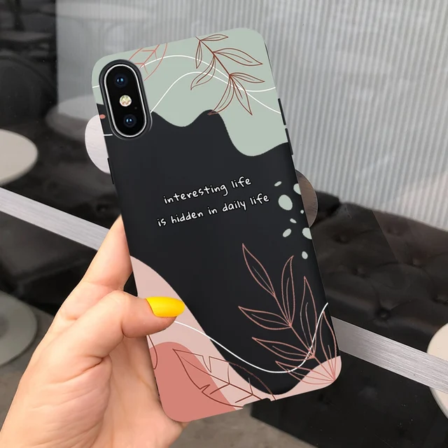 Simple Iphone Cover Art For Apple IPhone X XR XS Max Case Stylish