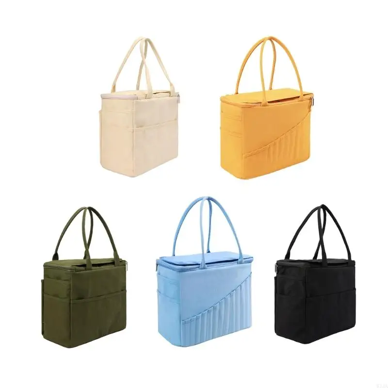 W3JA Crochet Bag Yarn Storage Bag Travel Knitting For Crochet Yarn Hook Needle