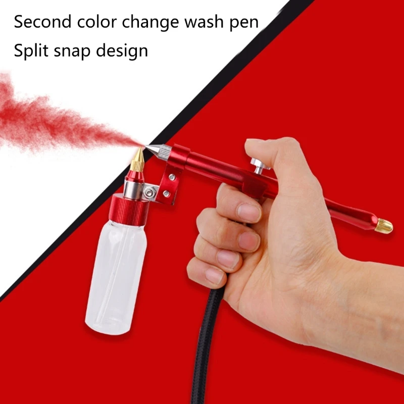 

Injector Air Compressor Air Brush Paint Guns Set For Nail Art Craft Cake Fog Sprayer Model Coloring