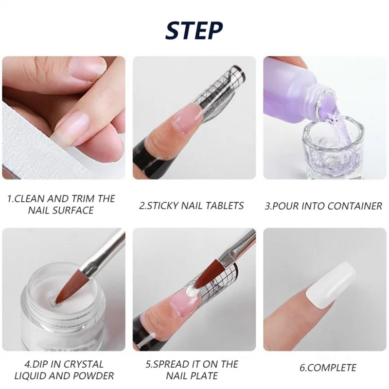 40ml Acrylic Nail Liquid Monomer Non Yellowing Manicure Crystal Powder Carving Fluid Nail Crystal Liquid Women Girls Decor nail powder manicure tools nail acrylic liquid acrylic nail powder nail kit nail tools