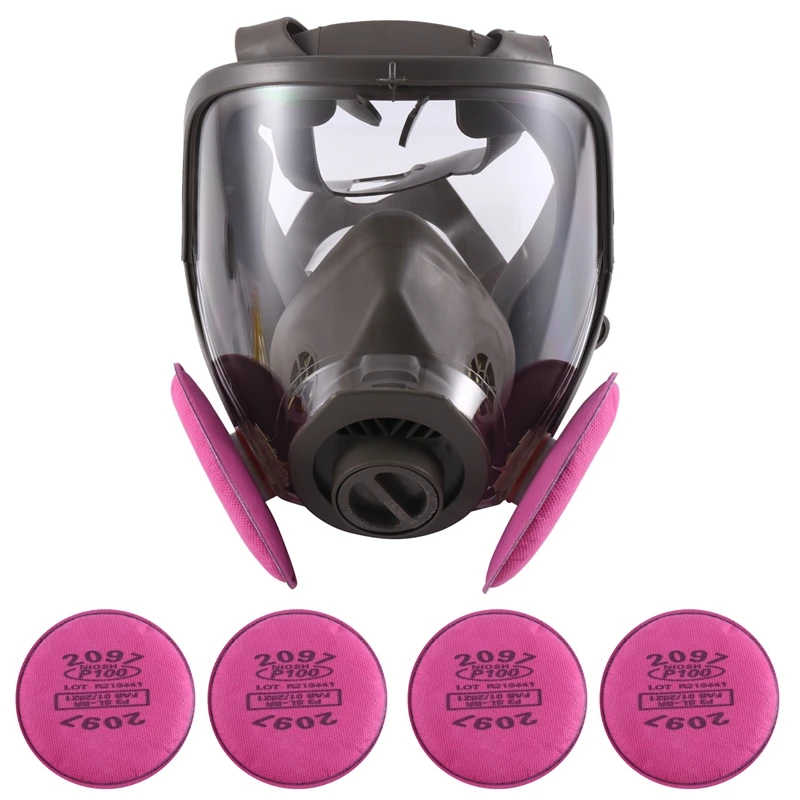 

Reusable Full Respirator Mask Formaldehyde/Chemical/Particle/Pollen For Construction