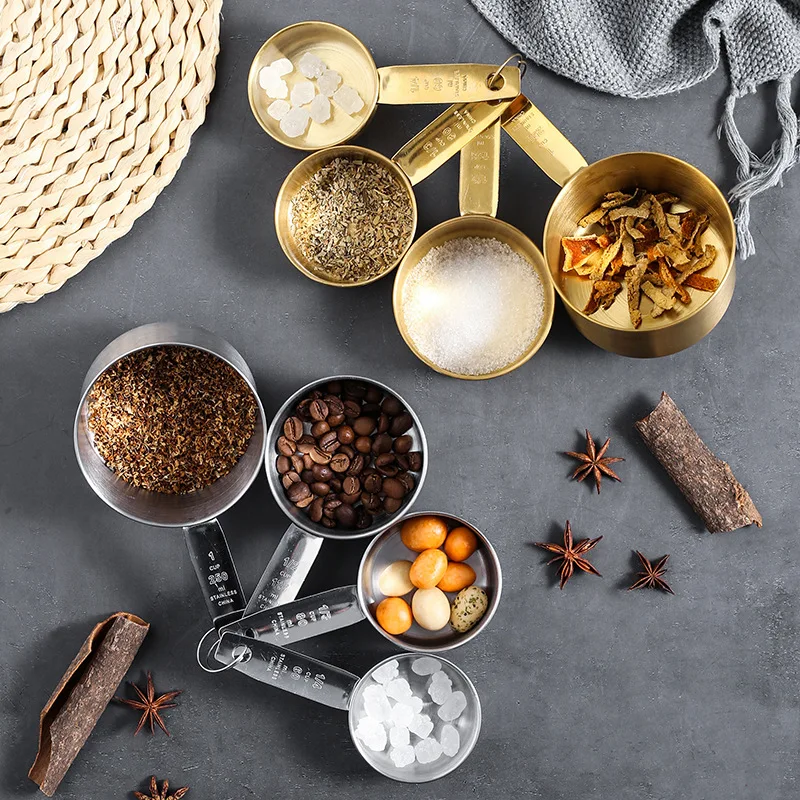 4 Pcs Stainless Steel Measuring Spoon Set Graduated Measuring Spoon Baking Home Kitchen Tool Salt Coffee Spoons measuring spoon set