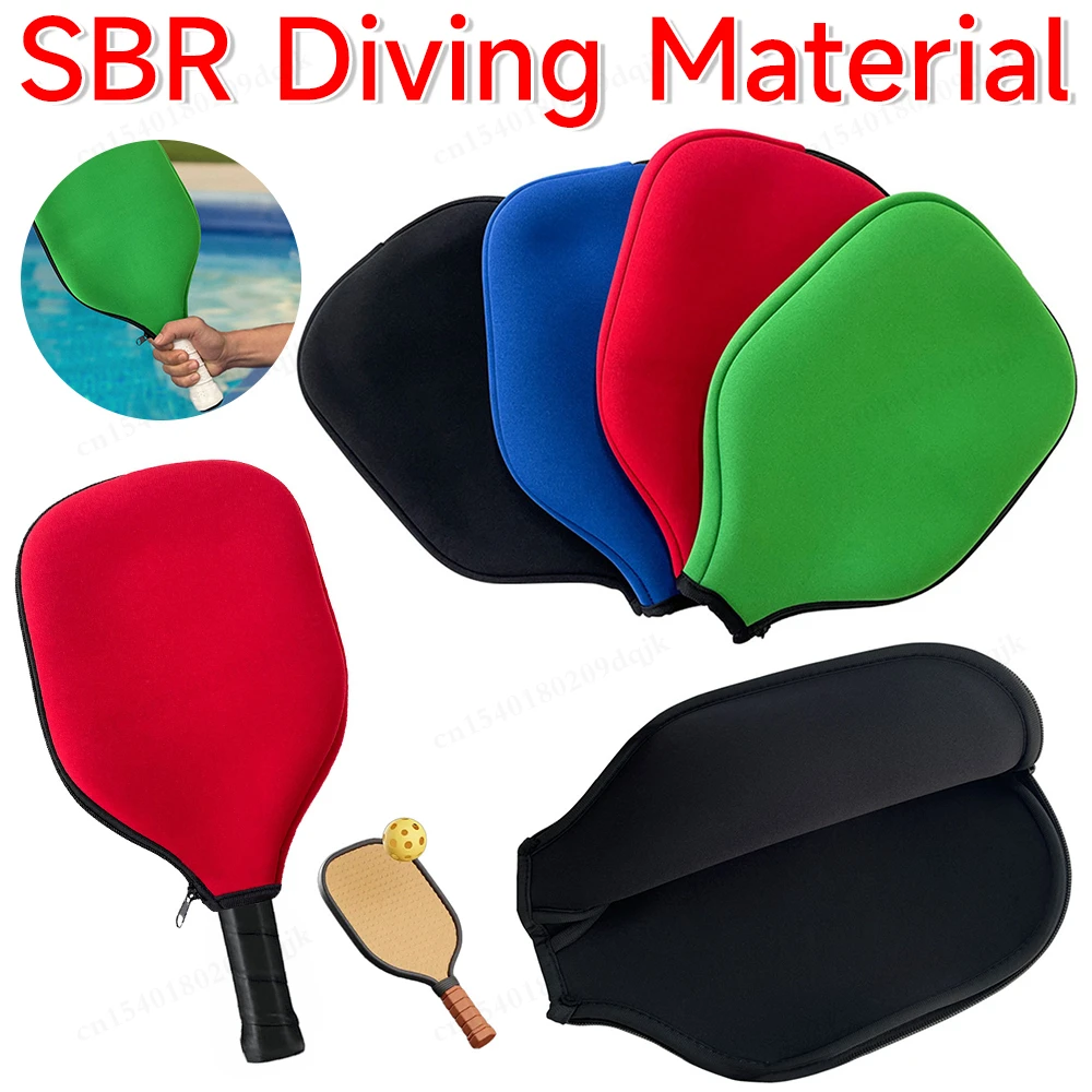 Pickleball Paddle Cover Black Fits Most Paddle, Racket Storage Carrier Waterproof Pouch Paddle Case Pickleball Racket Cover