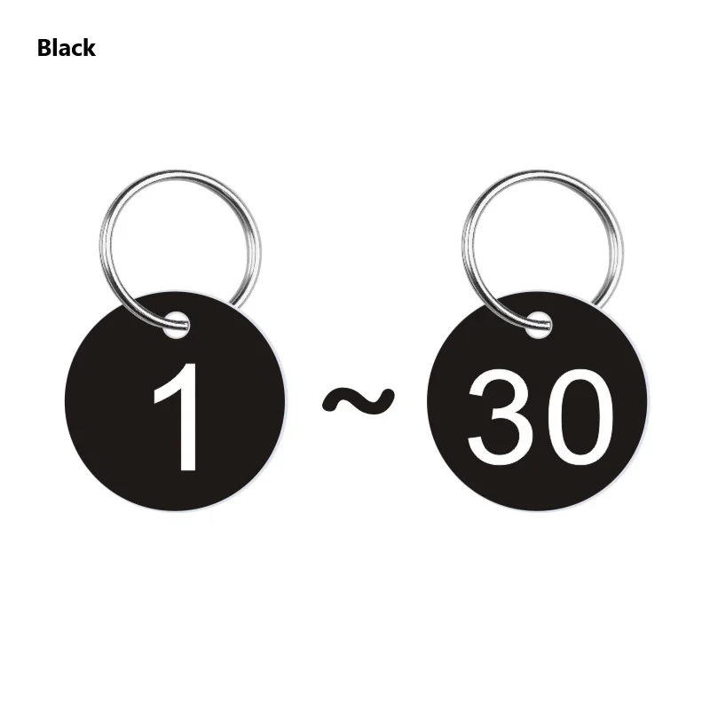 תגיות מספר פלסטיק למחזיק מפתחות לוח דיגיטלי מספרים לאחסון סופרמרקט לוח מסעדה מספר קריאה חווה מועדון כרטיס זיהוי אנטי-אבדן