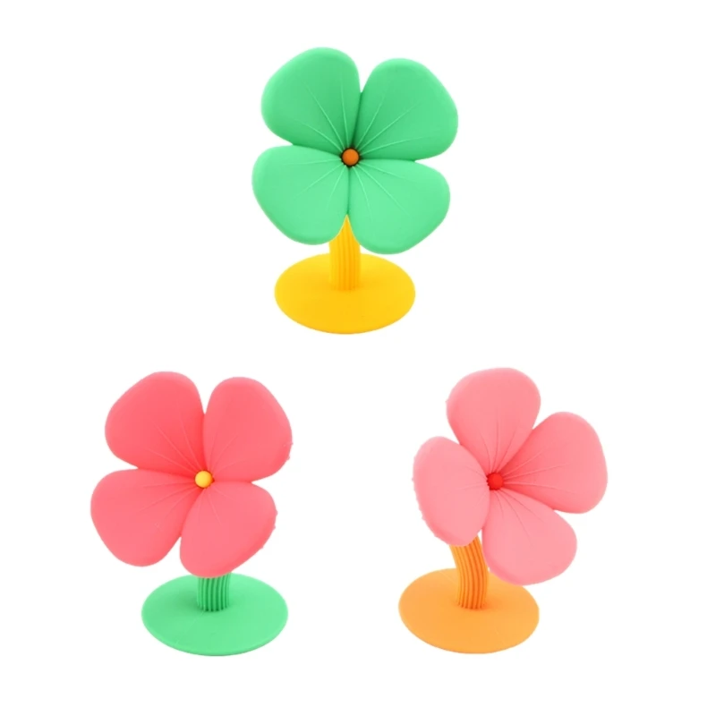 

HUYU Teething Pain-Relief Toy Silicone Baby Teether Newborn Molar Chewing Toy Flower Shape Teether Educational Sensory Toy
