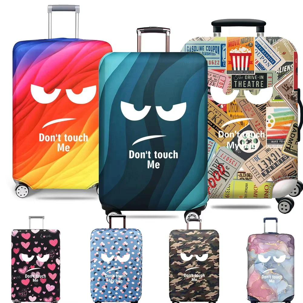 Luggage Cover Don&rsquo;t Touch Me Printing for 18-32Inch Suitcase Stretch Fabric Trolley Travel