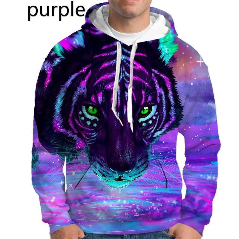 

Mens Fashion Hoodies Sweatshirt 3d White Black Tiger Print Mane Women Kids Streetwear Haikyuu Graphic Fashion Casual Hoodies