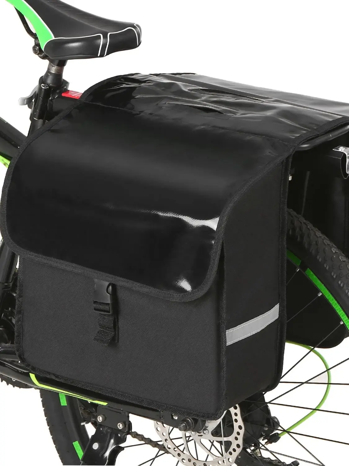 Water Resistant Bicycle Rear Seat Carrier Bag, 28L Capacity