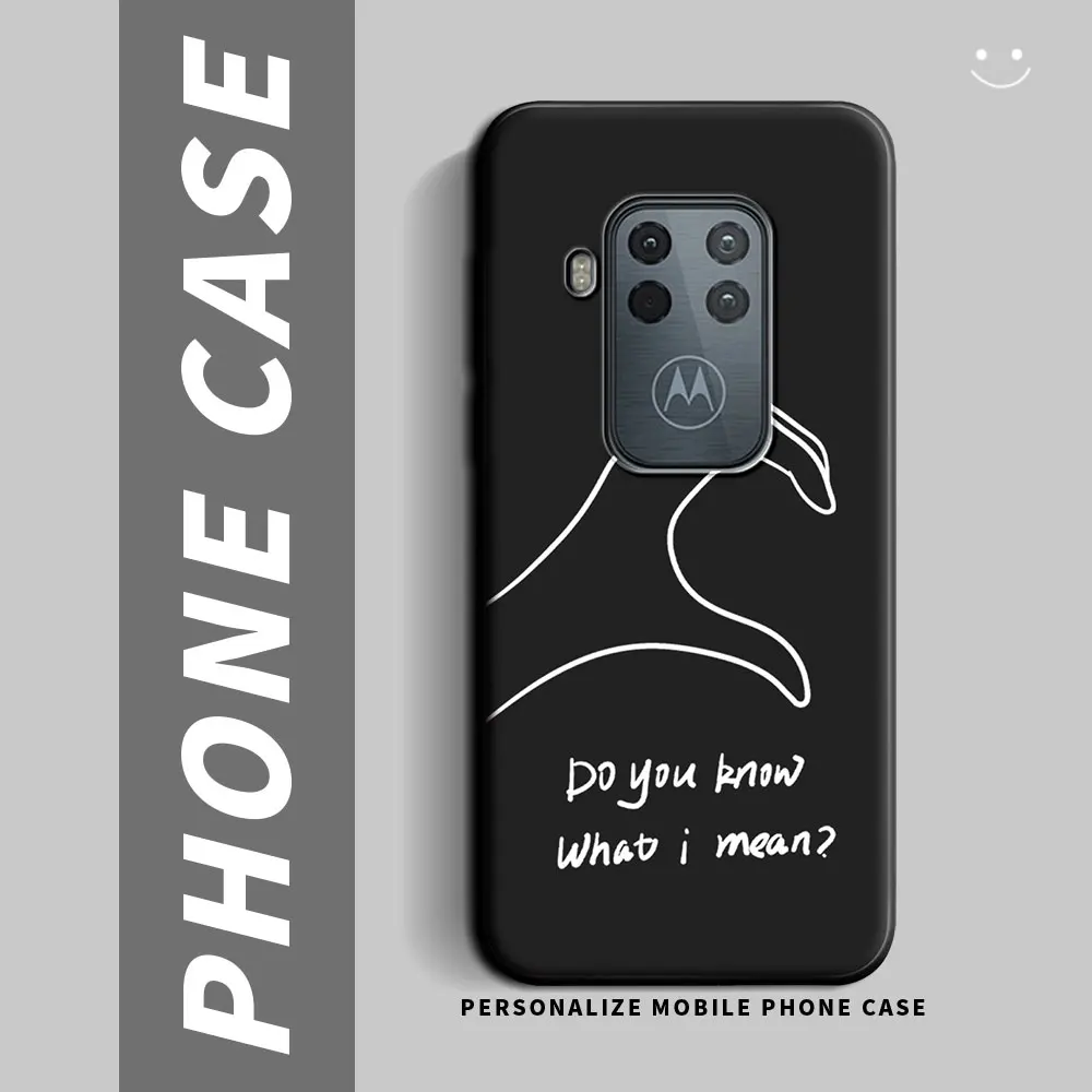 Shockproof Silicone TPU Phone Case - Durable Back Cover for Motorola Moto One Series