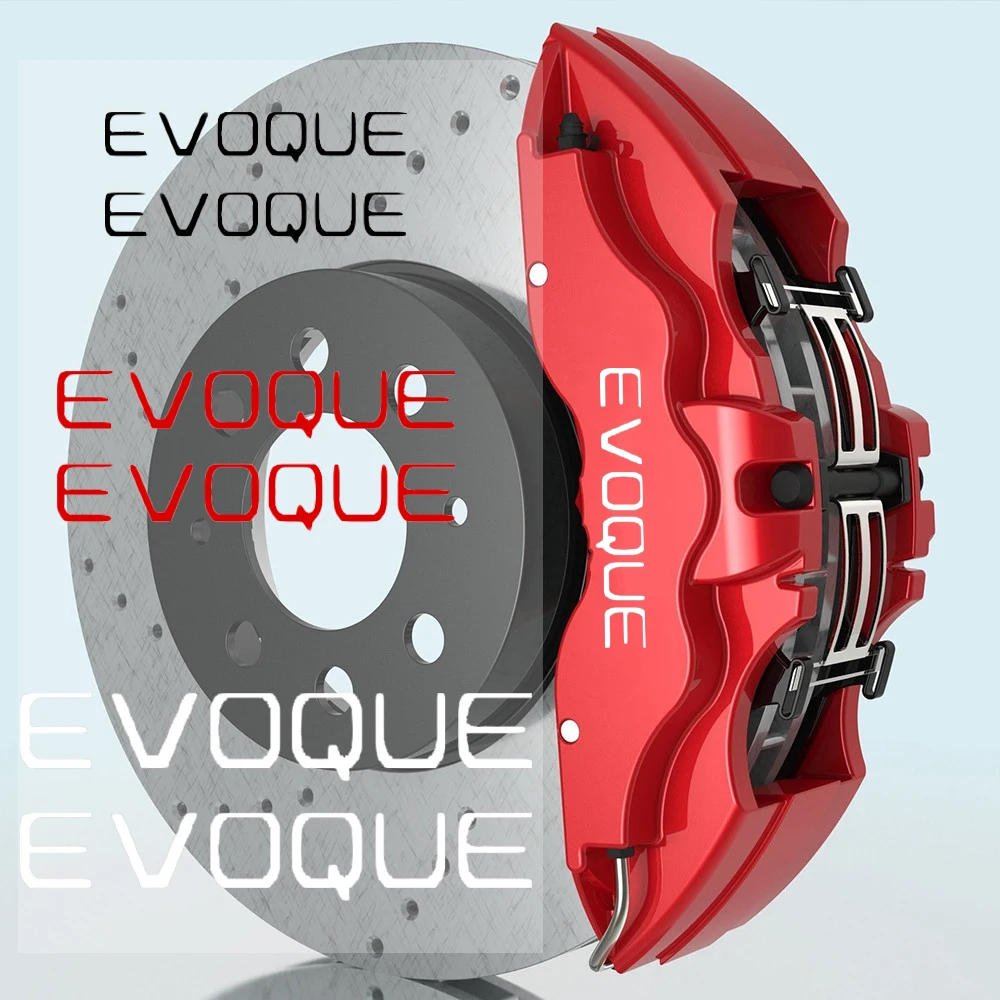 6 Pz/Set Vinile Car Wheel Caliper Decor Pellicola Resistente Al Calore Per Land Rover Evoque Logo Sport Range Rover P38 Decorazione