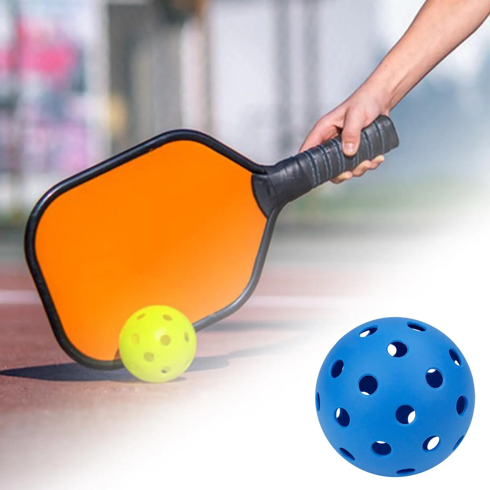 كرة بيكلبول مضيئة متينة للتدريب في الملاعب الخارجية للعب في البطولات المعتمدة Luminous Pickleball Ball Durable Practice for Outdoor Courts Sanctioned Tournament Play