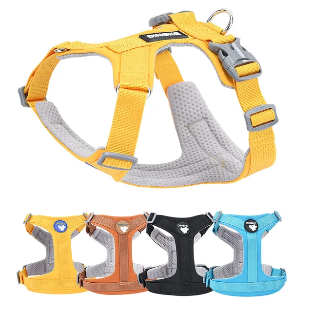 Dopamine Color Harness Lightweight Breathable Puppy Vest for Small Medium Dogs Outdoor Comfort Leash for Bichon Poodle Chihuahua 5