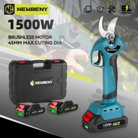 NEWBENY 30mm Brushless Electric Pruner Shear 4 Gear Efficient Rechargeable Fruit Tree Bonsai Pruner Cutter For Makita 18VBattery 1