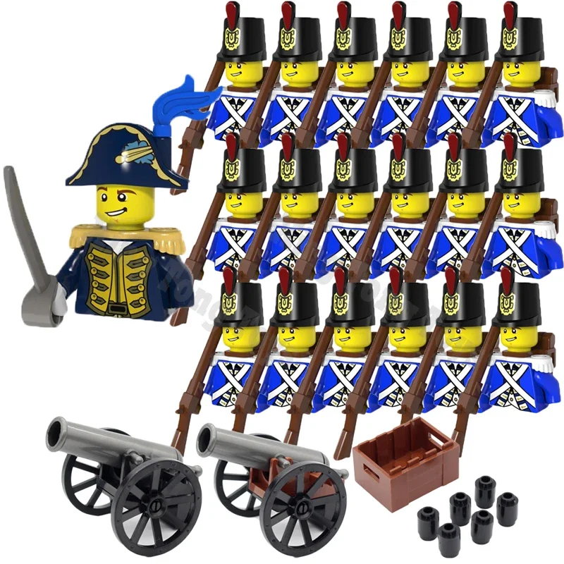 Medieval Military Building Blocks Napoleonic War Imperial Governor General Official French British Russia Marshal Soldiers Brick 6