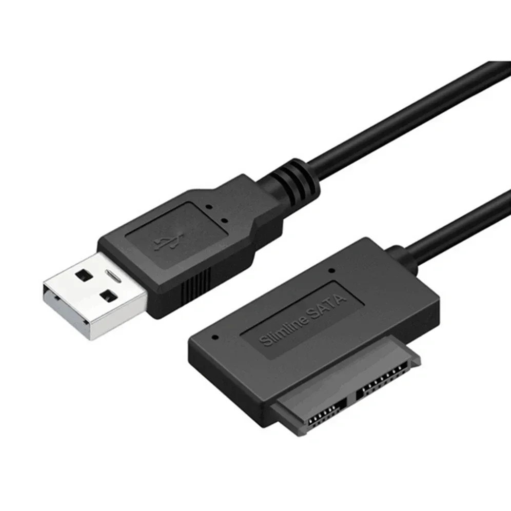 USB 2.0 to Mini Sata II 7+6 13Pin Adapter Converter Cable For Laptop CD/DVD ROM Slimline Drive Converter HDD Caddy