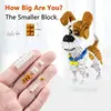 2000+pcs 16013 Mike Dog Building Blocks Diamond Micro Small Particles Spelling Toy Pet Dog Block Model Toys for Children Gifts 1