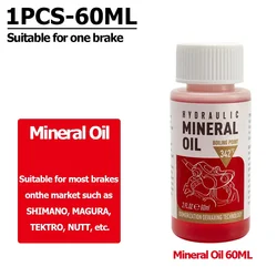 Premium Bicycle Hydraulic Disc Brake Mineral Oil Bleed Kit - Universal Brake Repair Tool (1 PC-MIN 60ml)