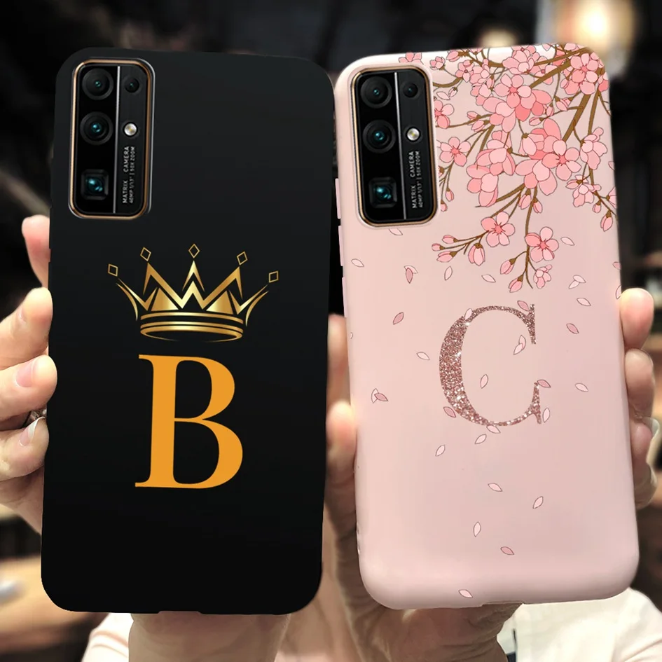 Chic Initial Letter Silicone Soft Cover