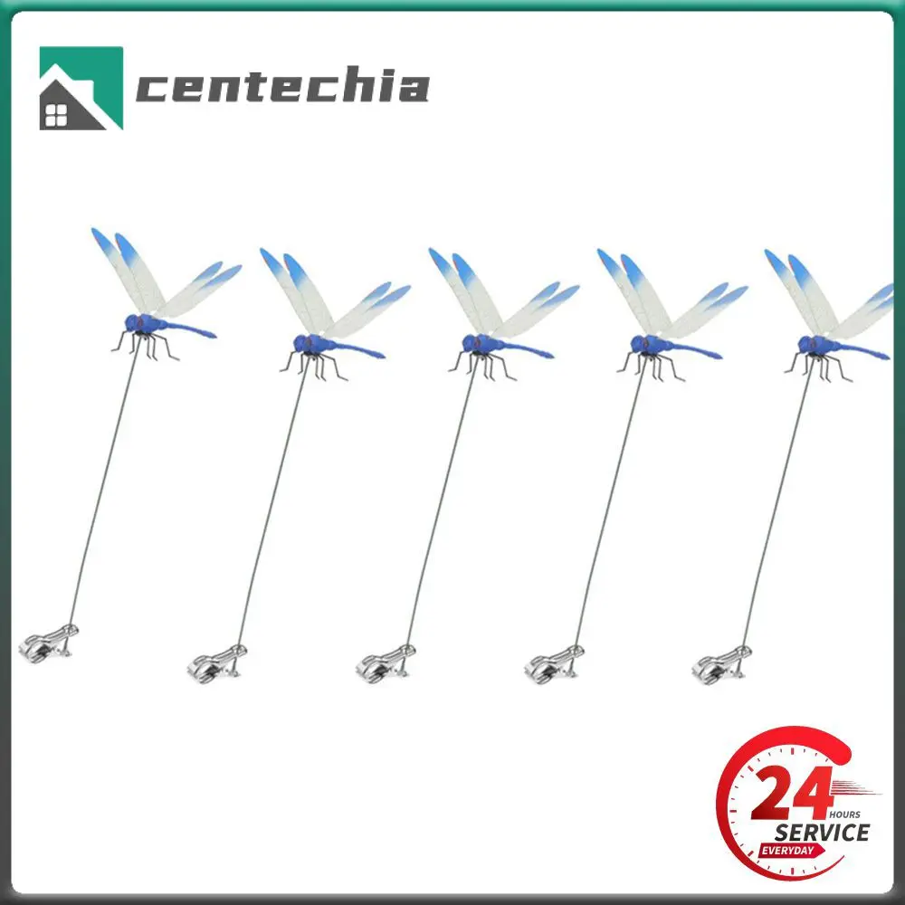 

Insert Rod Clamp Dragonfly High Quality Effective Multi-function Deterrence Grass Garden Decorative Clip Outdoor Dragonfly Clip