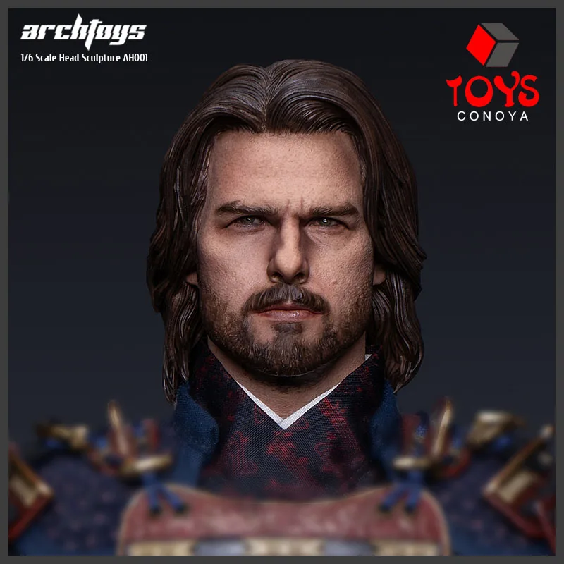 Archtoys Ah001 1/6 Last Samurai Captain Natan Tom Cruise Head Sculpt Carving Model Fit 12 ''Male Soldier Action Figure Body