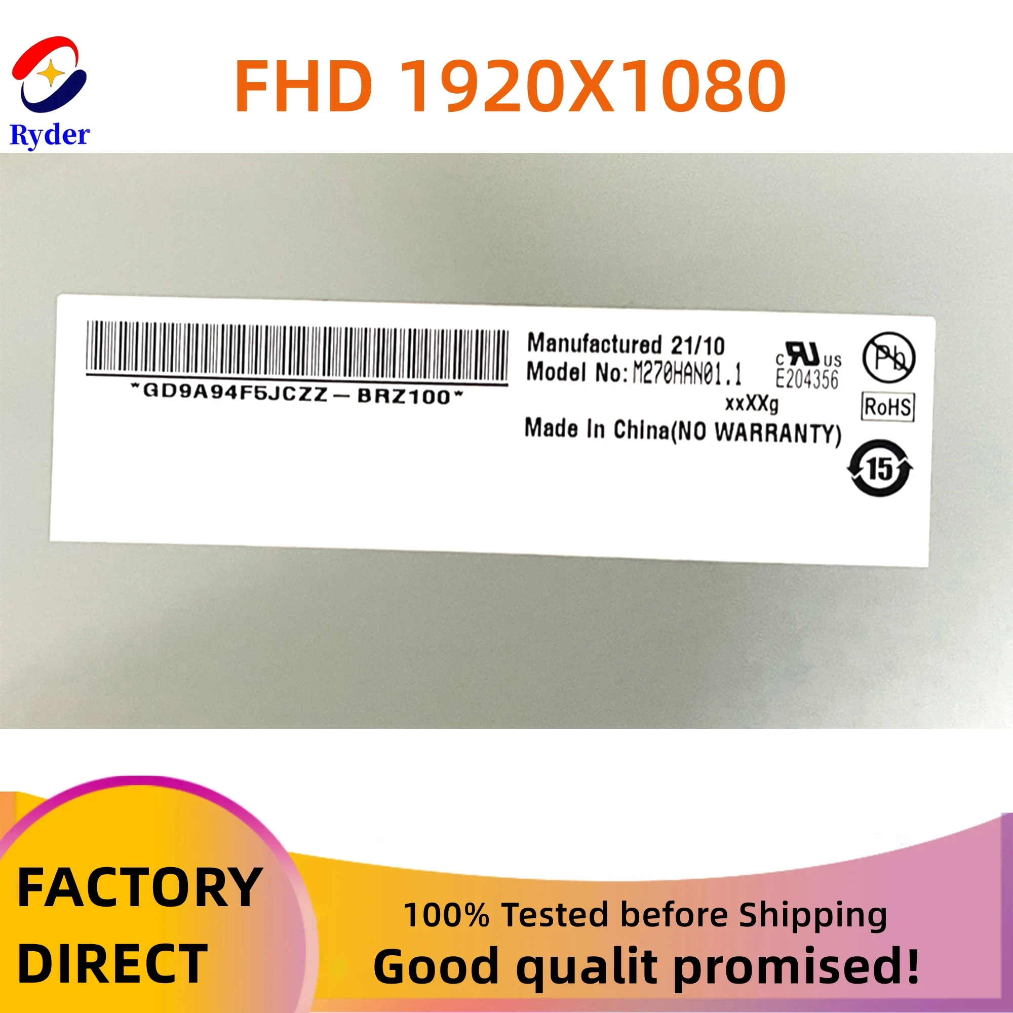  ο FHD IPS LCD ÷, HP  ü, 27 ġ M270HAN01.1 M270HAN01.2 M270HAN01.3, 30 