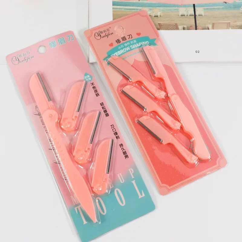 Safe Eye Brow Razor Eyebrow Trimmer Makeup Tools Face Body Hair Removal Shaver Blades Woman Eyebrows Shaping Knife Cosmetic Tool eyebrow trimmer set eyebrow trimmer eyebrow razor set eyebrow razor eyebrow trimmer blade