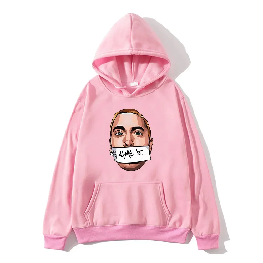 Eminem Hoodie Funko Pop RAPPER Long Sleeve Sweatshirt for Autumn Fleece Graphic Printing Clothing Ropa Hombre Hooded Pullovers images - 6