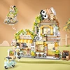 Mini city Street view Architectural landscape model Creative folding blocks toy Takoyaki Shop Coffee shop Christmas gift 4
