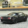 Dodge Challenger Hellcat Toy Car for 1: 32 Scale Die Cast Metel Cars Toy Pull Back Hellcat Model Cars with Sound and Light Hellc 5