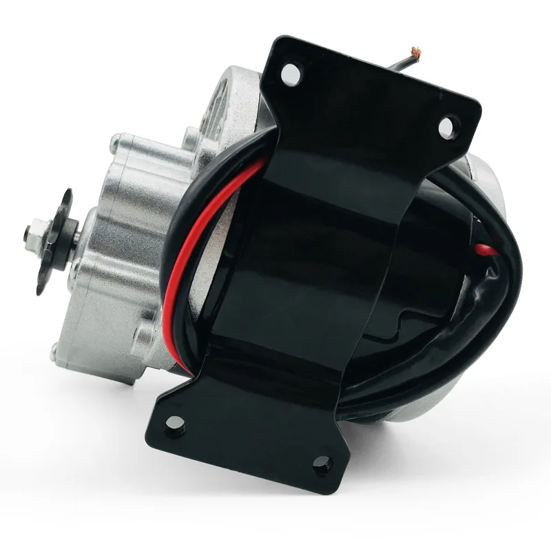 12V250W brushed A-wheel geared motor 1016Z permanent magnet DC frying machine motor gear with feet