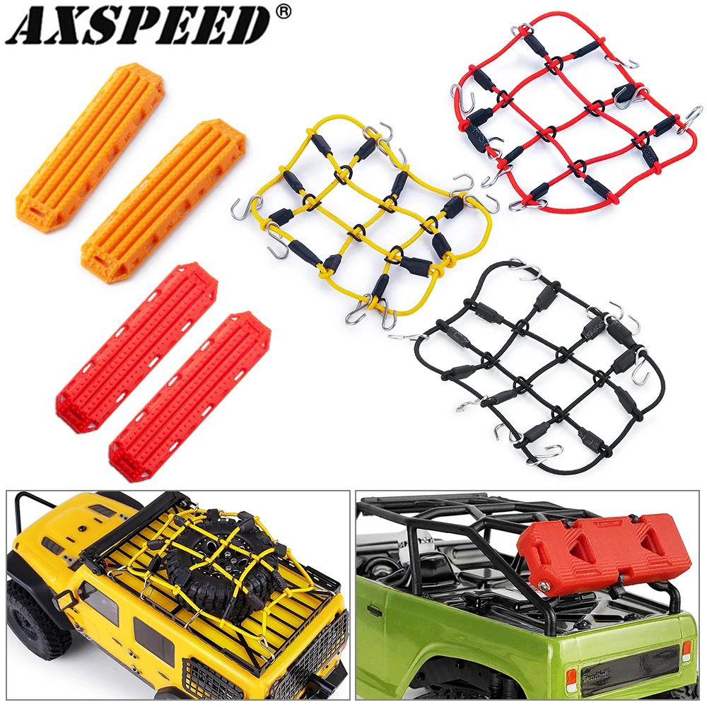 AXSPEED RC 58mm Crawler Tires With Foam Inserts - Rubber Upgrade Tires For 1/18 TRX4M RC Cars (4-Pack, Style B) - View #6