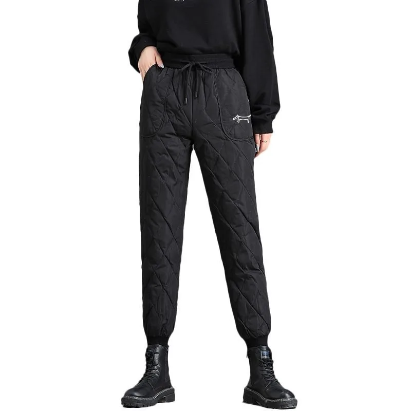 신상바지 High Waist Casual Pants Anew Women Golf Wear Winter Luxury Brand Golf Pants Thickening Sports Women Clothes