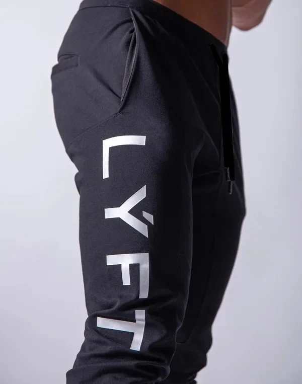 New Men's Fitness Running Training Slim Fit Pants Belted Sporty Casual Sweatpants Long Sports Pants for Active Lifestyle
