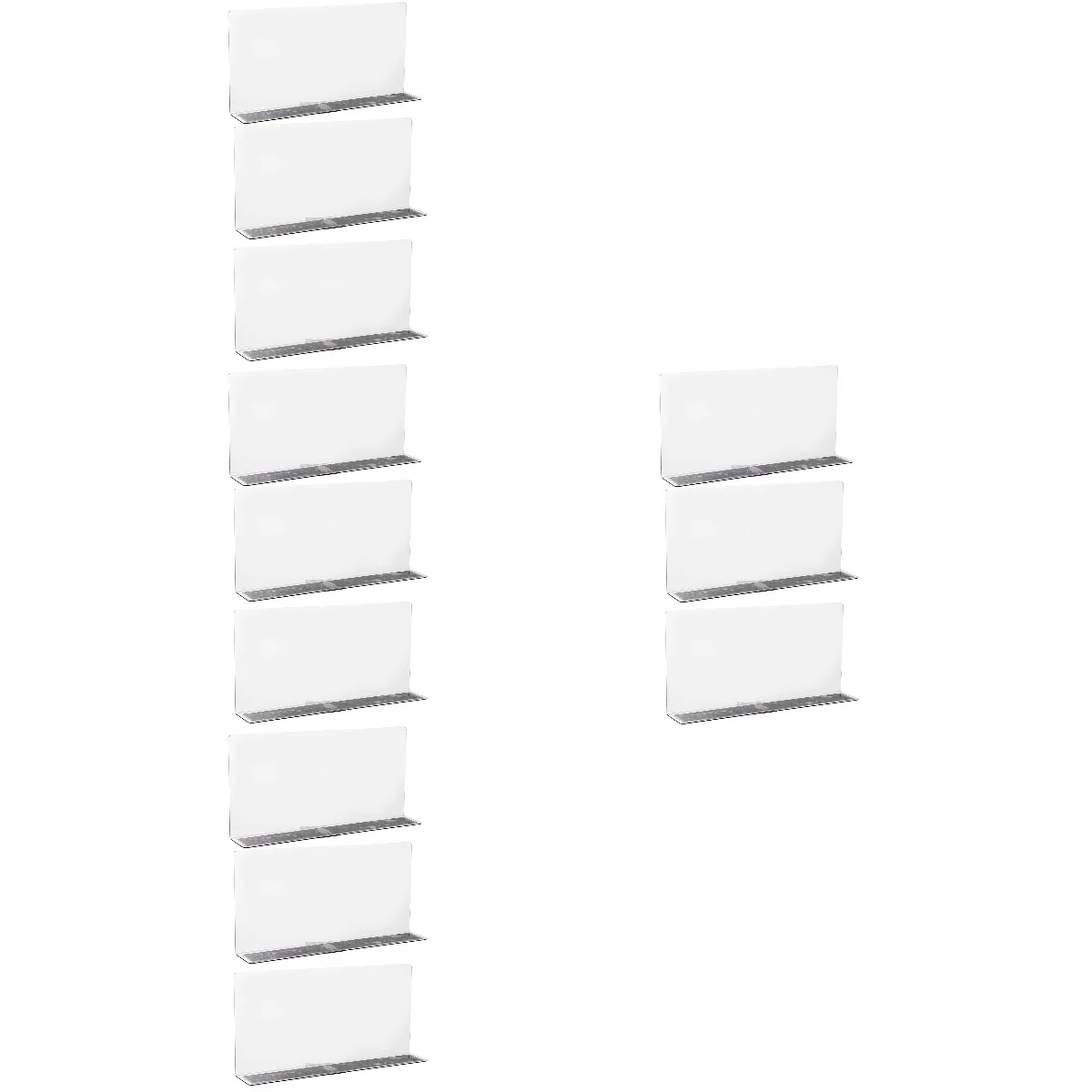 

12 pcs Commodity Shelf Dividers Goods Classification Boards L Shape Goods Clapboard