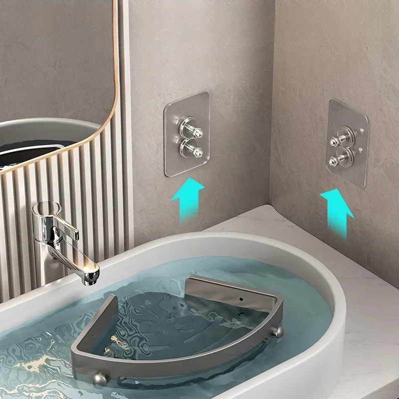 Three Layers Bathroom Nail-free Shelf Shower Corner Shelf Plastics Shampoo Shelf Shower Supply Storage Bathroom Accessories 5
