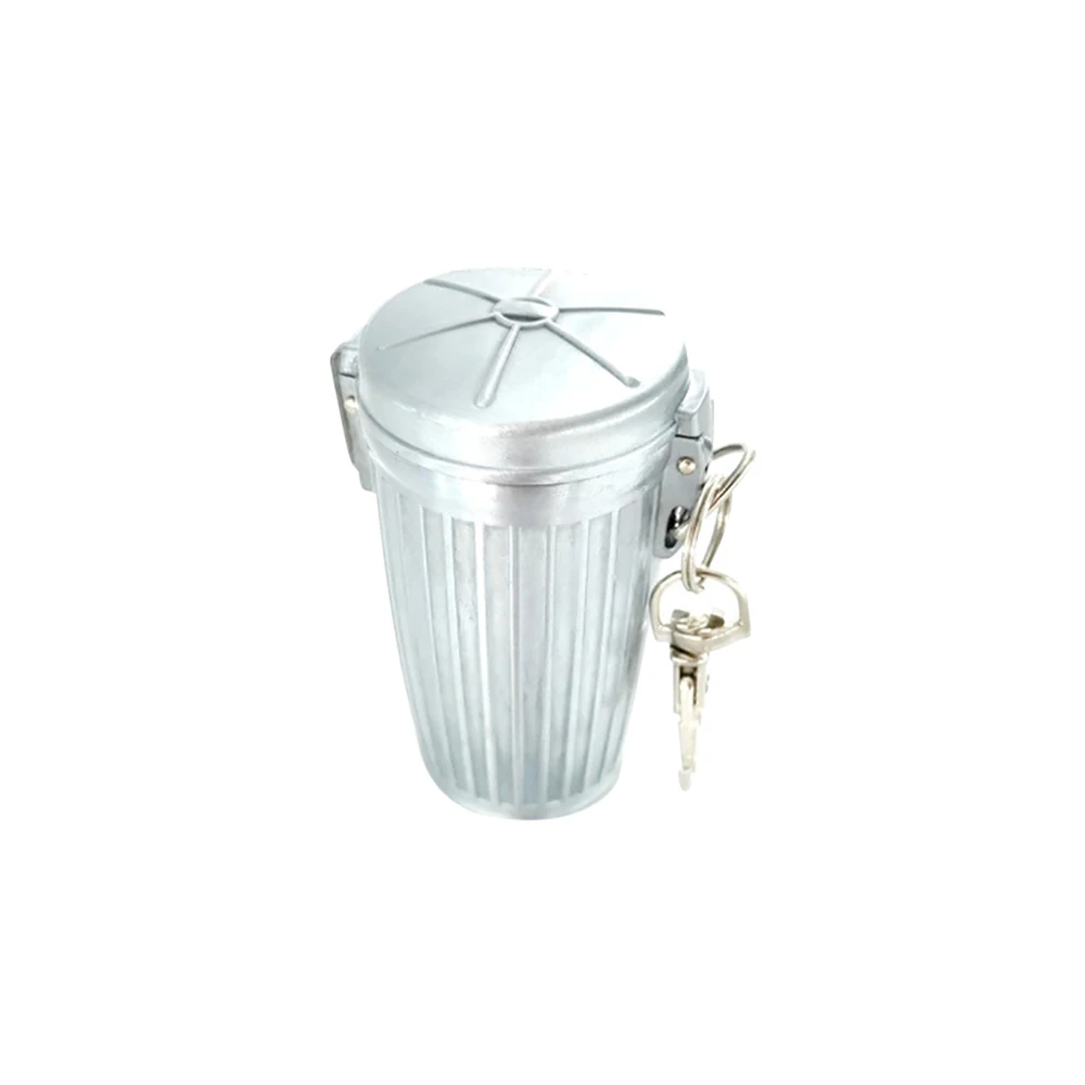 Veemoon Portable Metal Pocket Ashtray Keychain, Mini Double