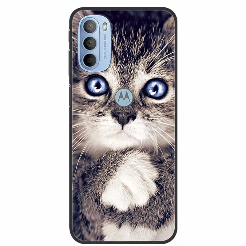 Charming Cat Design Soft TPU Silicone Phone Case - Motorola Moto Series