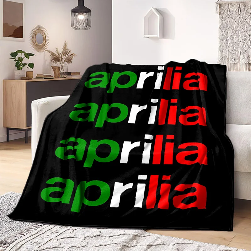 

Aprilia racing blanket all seasons soft home blanket gifts motorcycle Cross country pattern thin sofa bed sheet warm blanket .